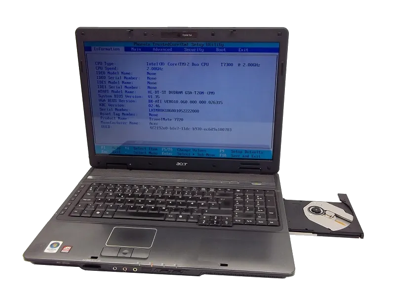 Настройка Wi-Fi Acer TravelMate 7720